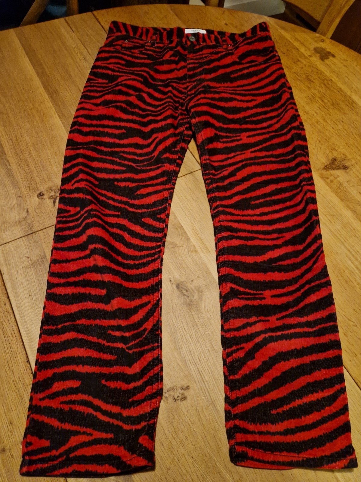 ZWART ROOD ZEBRA PRINT BROEK MAAT 40 ETOILE, Maat 38/40 (M), Etoile, Zwart, Ophalen of Verzenden