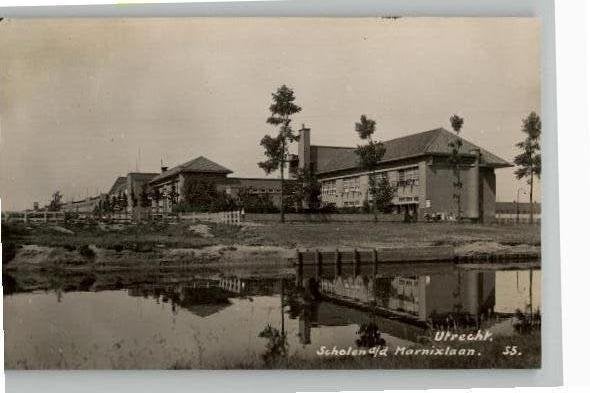 Utrecht (55) Scholen a.d. Marnixlaan uitg SPARO, Ophalen of Verzenden, 1920 tot 1940, Ongelopen, Utrecht