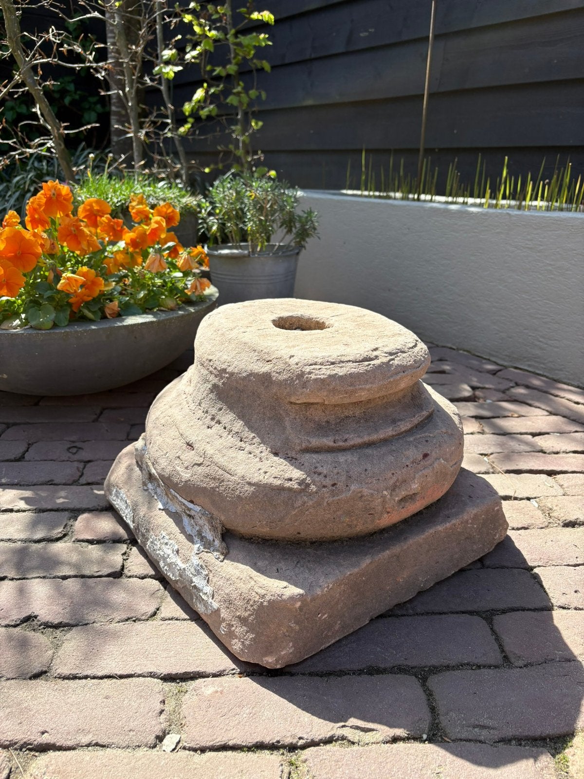 Betonnen poer, Tuin en Terras, Ophalen, Gebruikt