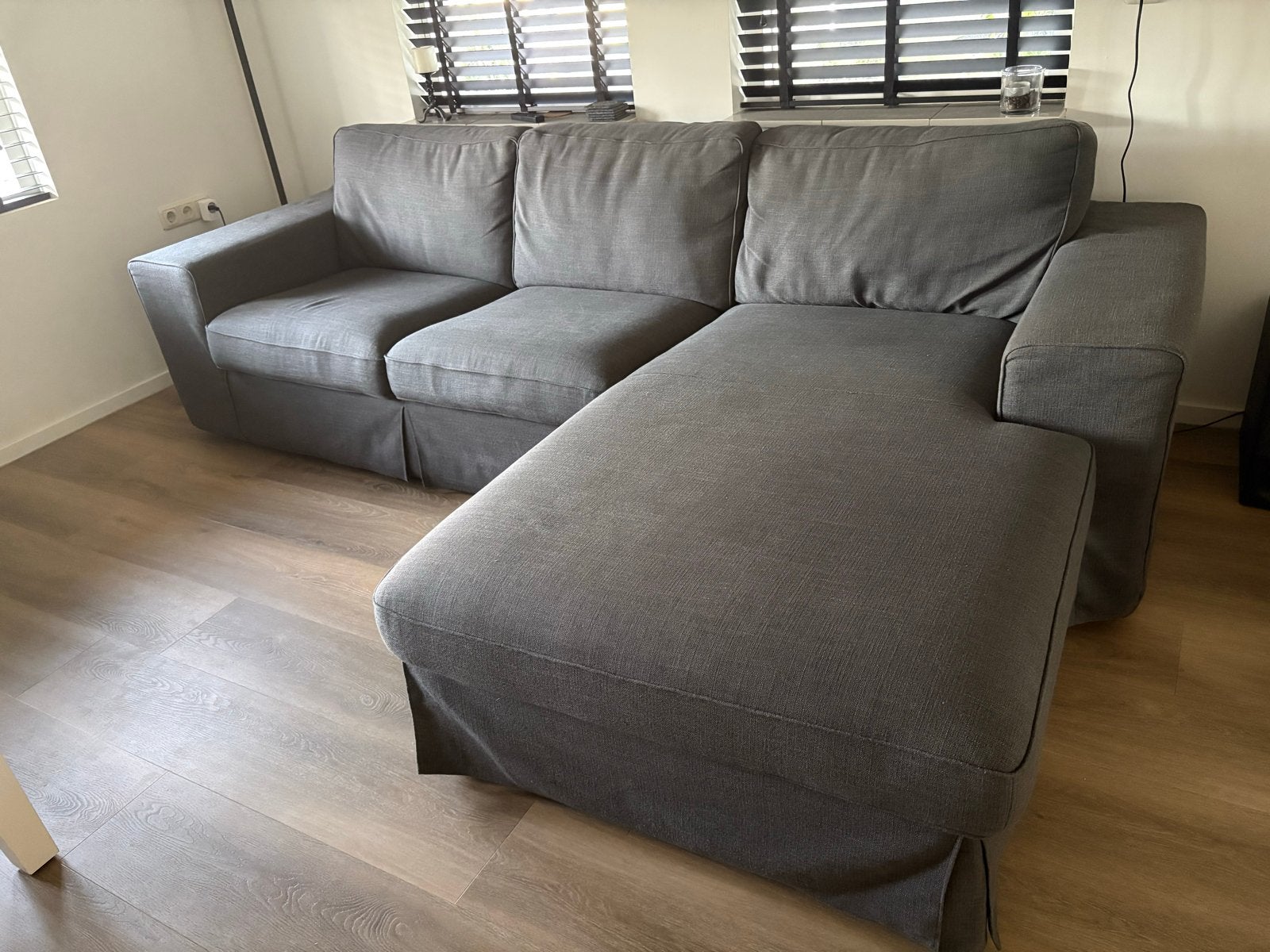 Goed onderhouden hoekbank met losse kussens, Huis en Inrichting, Banken | Bankstellen, Ophalen, 250 tot 300 cm, Gebruikt, 100 tot 125 cm