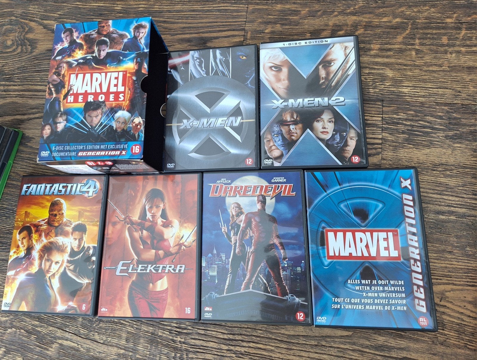 Marvel Heroes DVD Boxset - X-Men, Daredevil, Elektra, Vanaf 16 jaar, Nederlands, Ophalen of Verzenden, Inclusief doosje