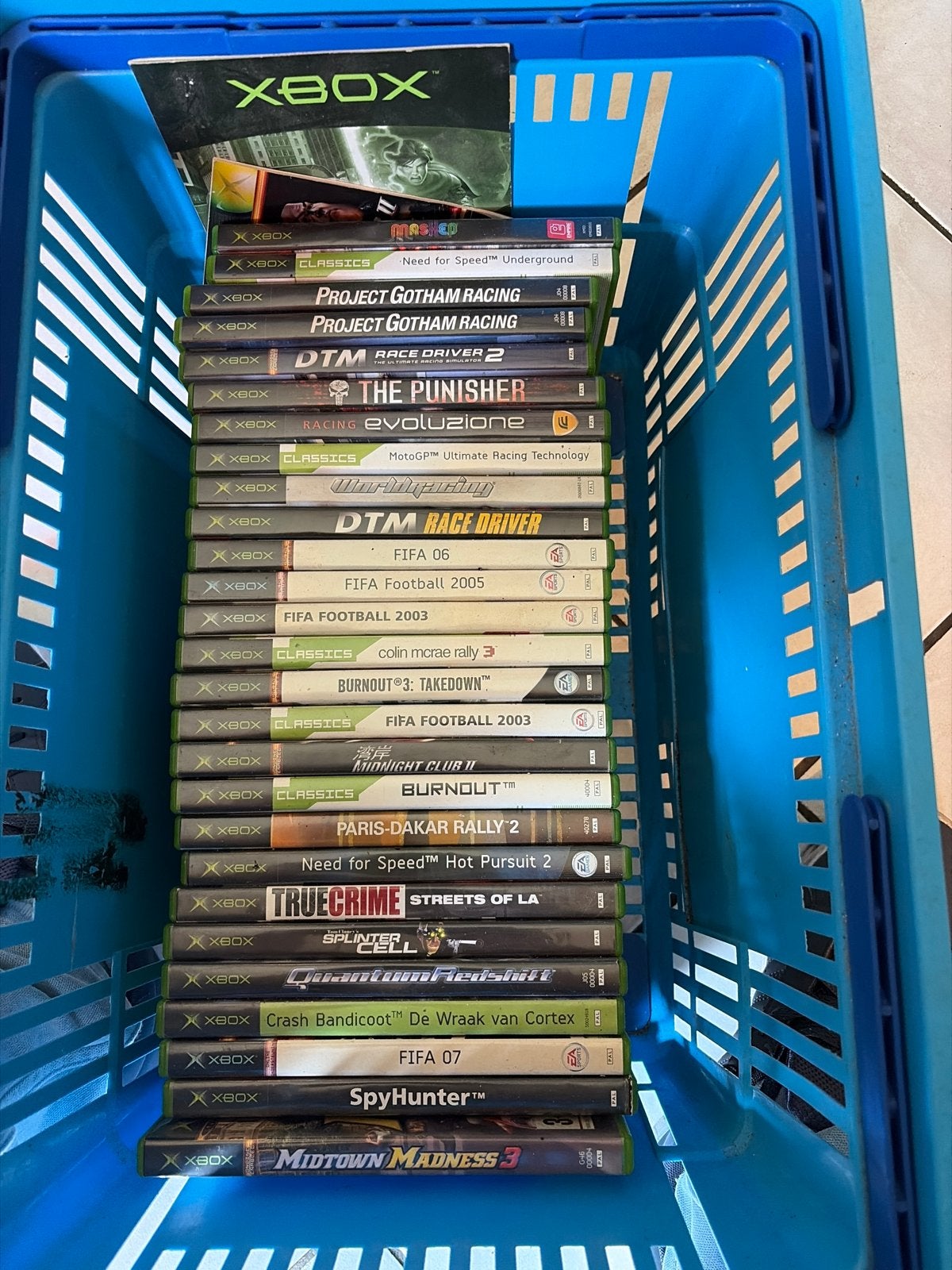 Xbox Classic met 2 controllers en 25 games, Spelcomputers en Games, Spelcomputers | Xbox Original, Ophalen of Verzenden, Gebruikt