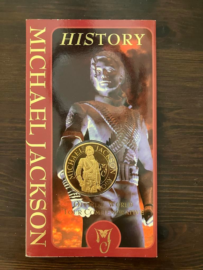 Michael Jackson History World Tour munt (1996) - Nieuw, Ophalen of Verzenden, Nieuw, Overige typen