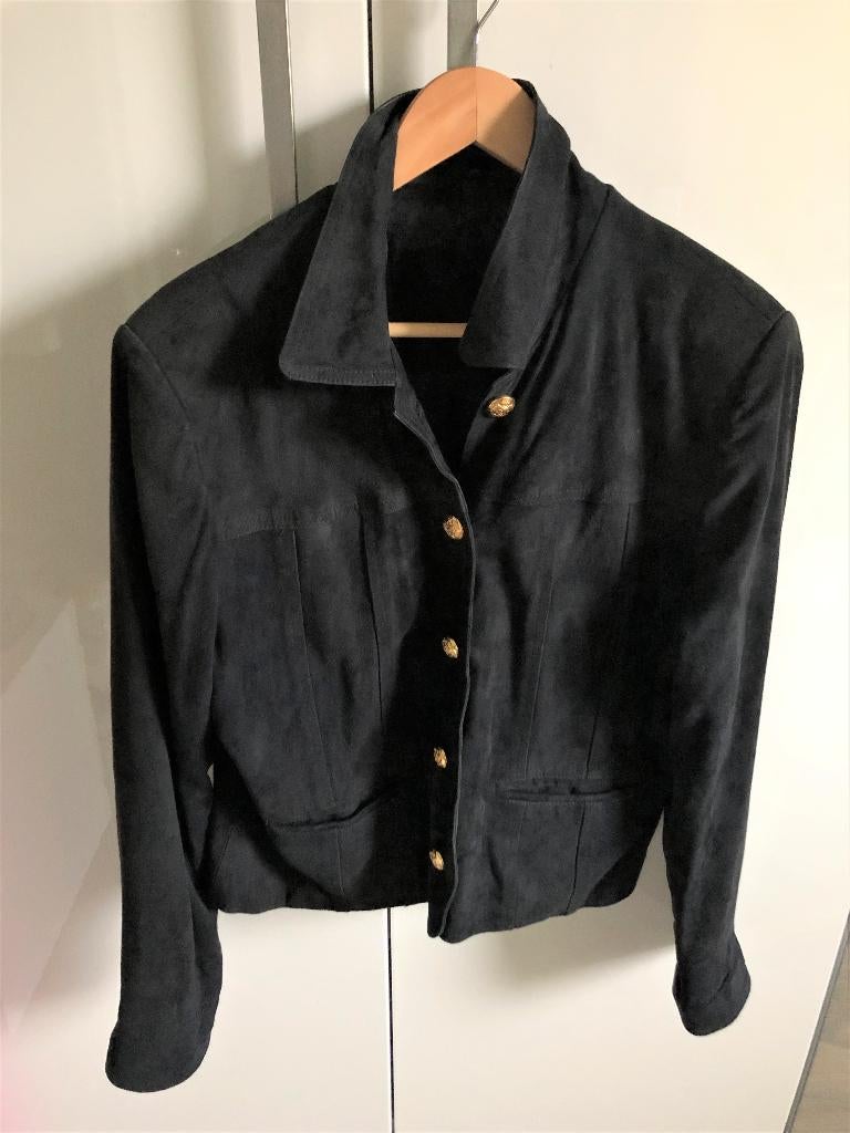Ragazze due suede jas, Ophalen of Verzenden, Zo goed als nieuw, Blauw
