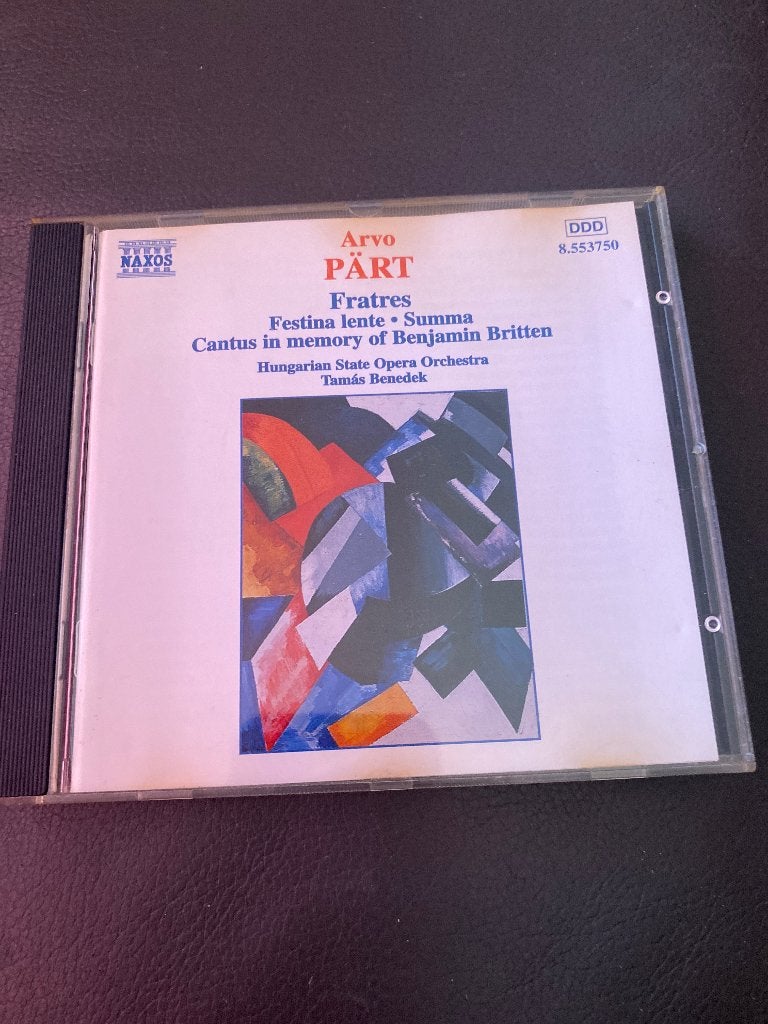 Arvo Pärt - Fratres, Festina Lente, Summa, Cantus, Overige componisten, Modernisme tot heden, Ophalen of Verzenden, Zo goed als nieuw