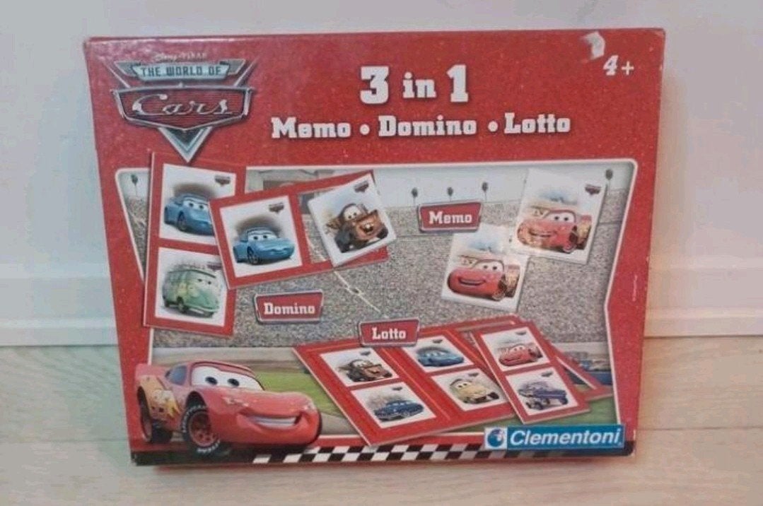 LEUKE CARS DOMINO VAN MERK CLEMENTONI, Ophalen of Verzenden, Gebruikt, Clementoni