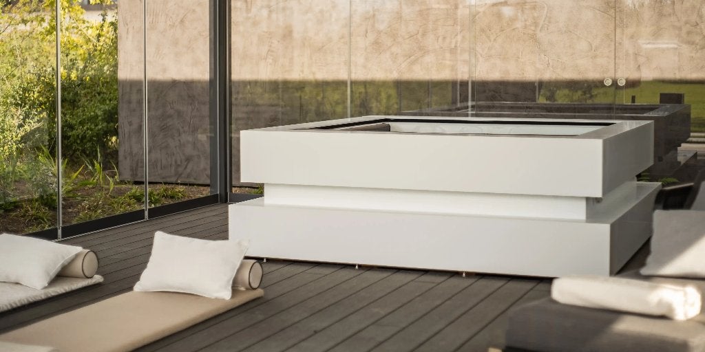 showroom model Aqua via spa Cube 6 maanden garantie., Ophalen of Verzenden, Zo goed als nieuw, Vast, Inbouw