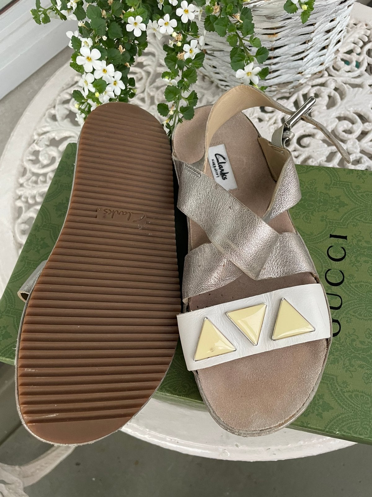 Clarks sandalen maat 38,ZGAN, Ophalen of Verzenden, Zo goed als nieuw, Sandalen of Muiltjes