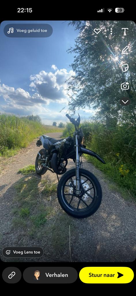 Waardepeiling schakelbrommer, Fietsen en Brommers, Brommers | Crossbrommers, 6 versnellingen, Zo goed als nieuw, 50 cc, Ophalen