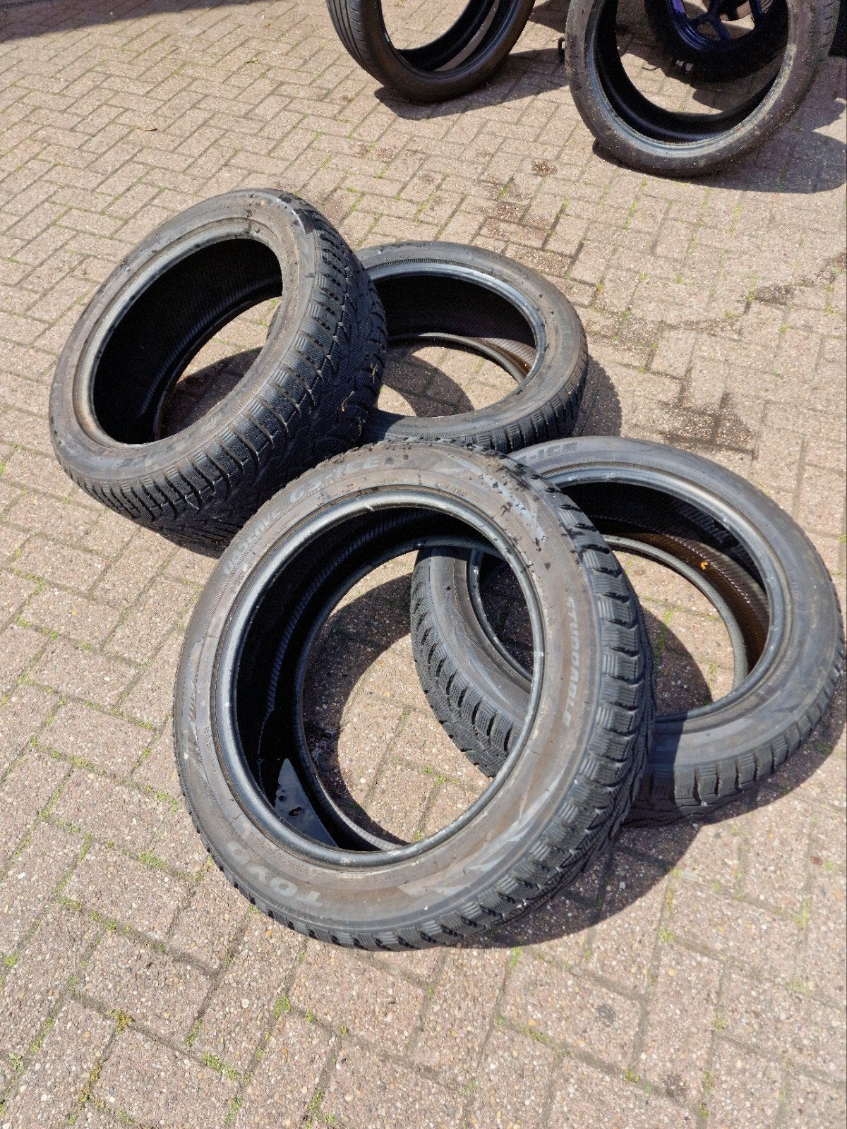 Set van 4 Toyo Observe G3-ICE winterbanden 255/50R20, Ophalen, Gebruikt
