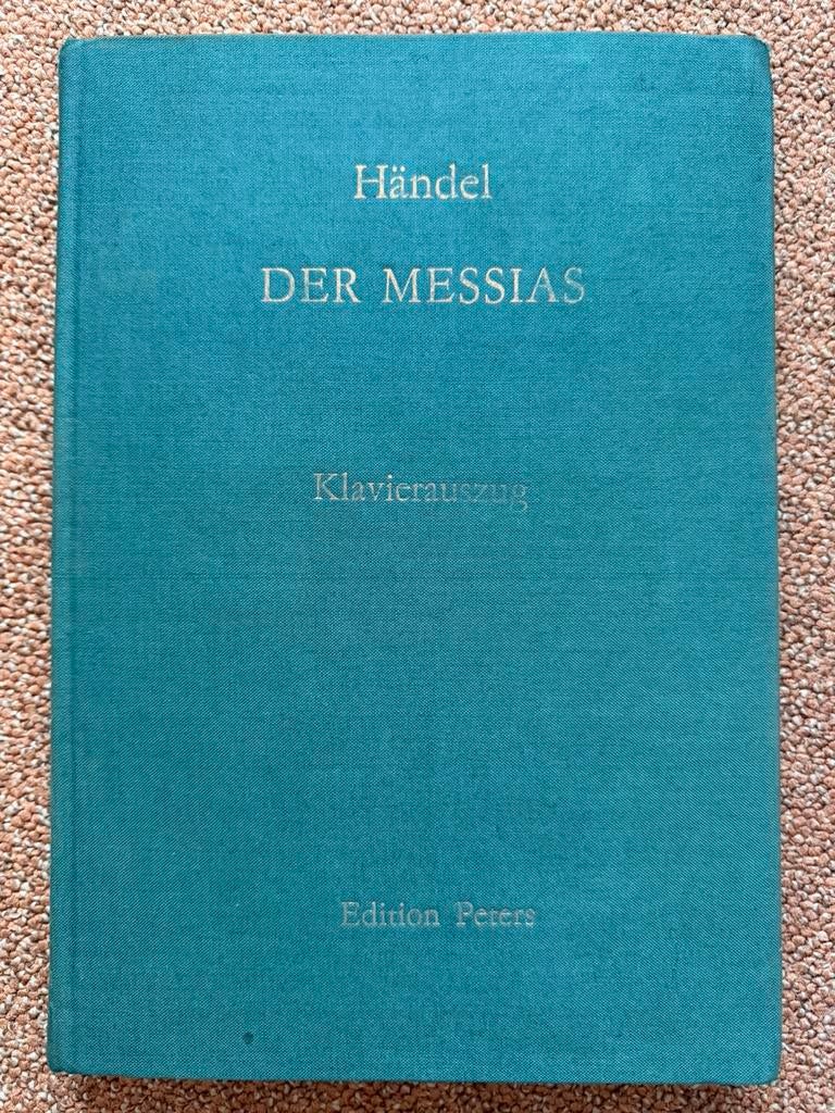 Händel Messiah Der Messias piano uitgave Edition Peters, Muziek en Instrumenten, Bladmuziek, Gebruikt, Klassiek, Ophalen of Verzenden
