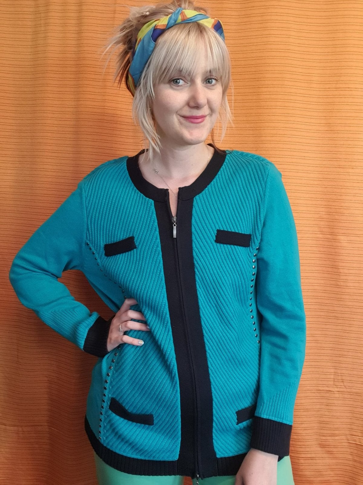 Vintage vest met rits - Jaren 90/90s - Witteveen L/40/large, Kleding | Dames, Maat 38/40 (M), Hgv, Hgv, Ophalen of Verzenden