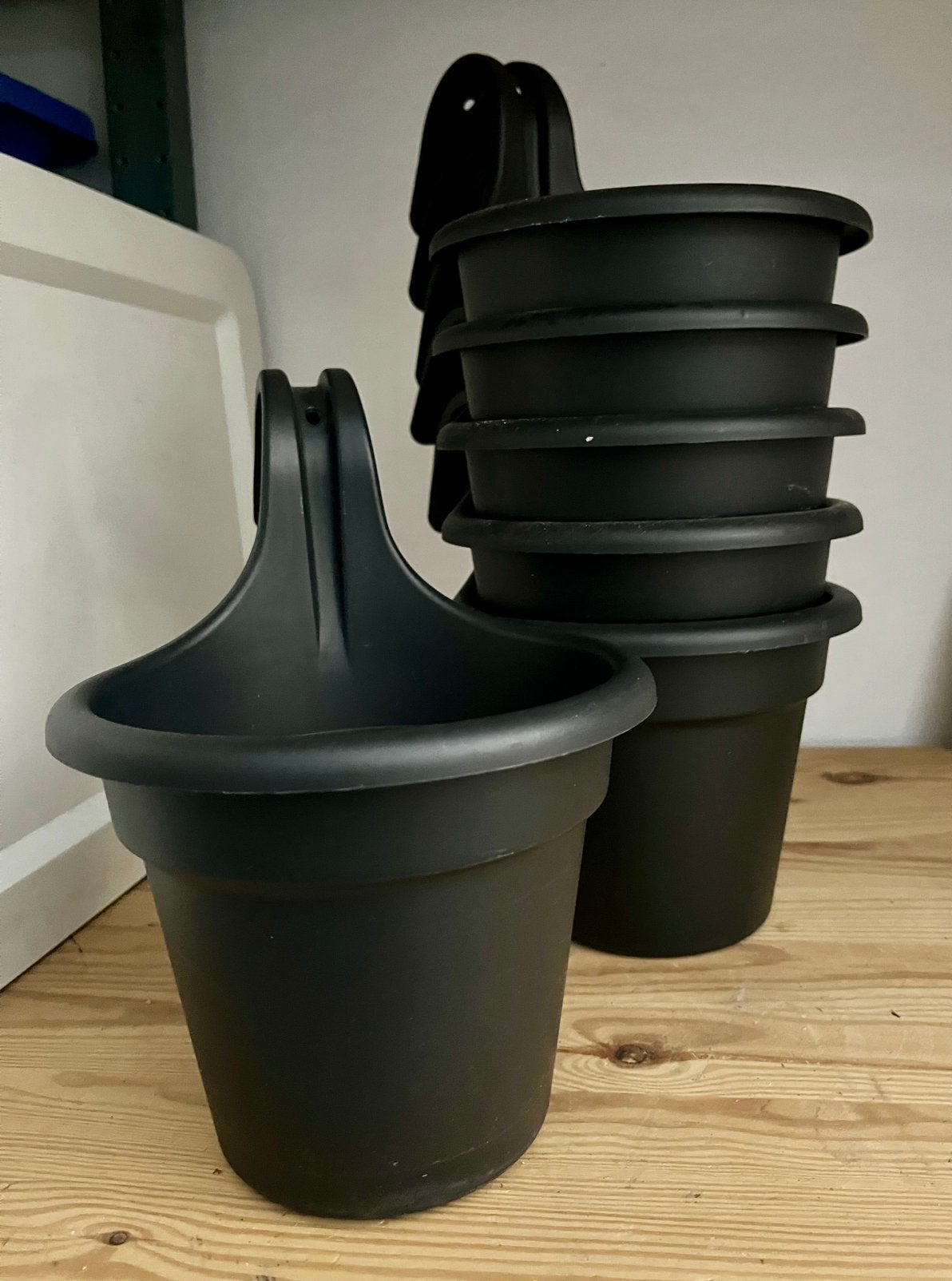 6 smalle balkonbakken, Tuin en Terras, Kunststof, Gebruikt, Minder dan 30 cm, Balkon
