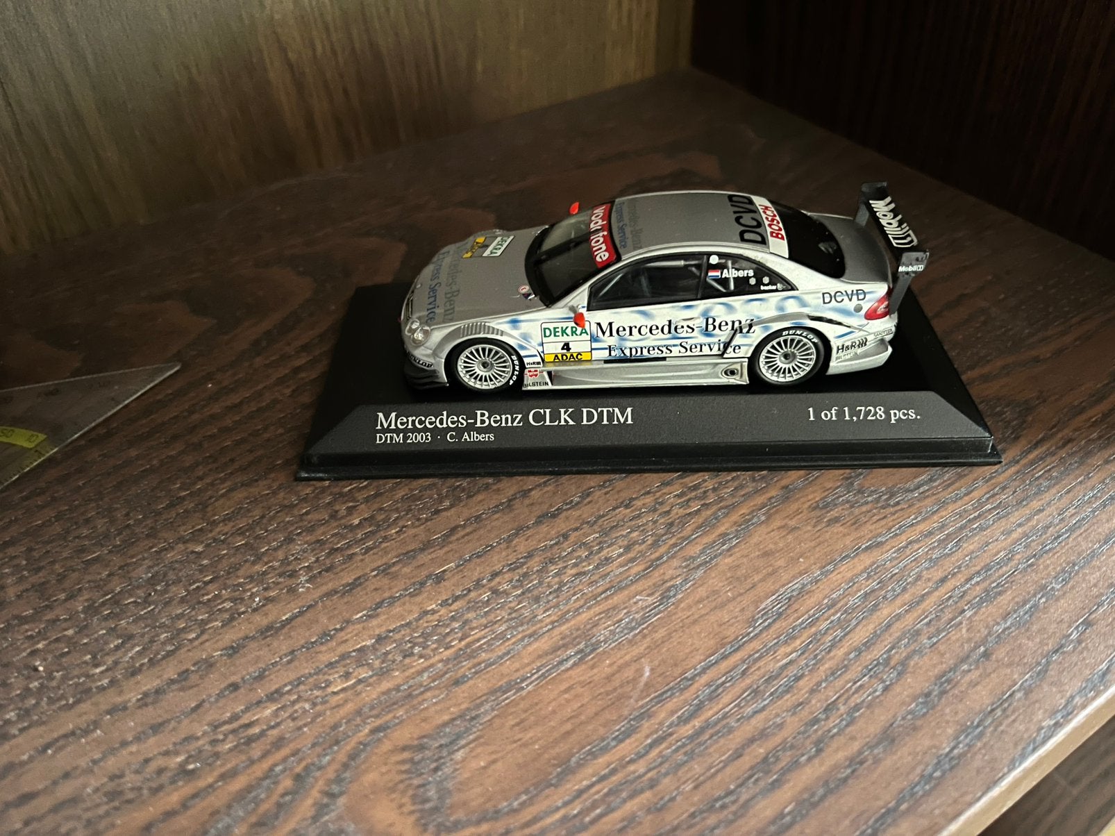 Christijan Albers Mercedes-Benz CLK #4 DTM 2003  Minichamps, Hobby en Vrije tijd, Modelauto's | 1:43, Ophalen of Verzenden, Zo goed als nieuw