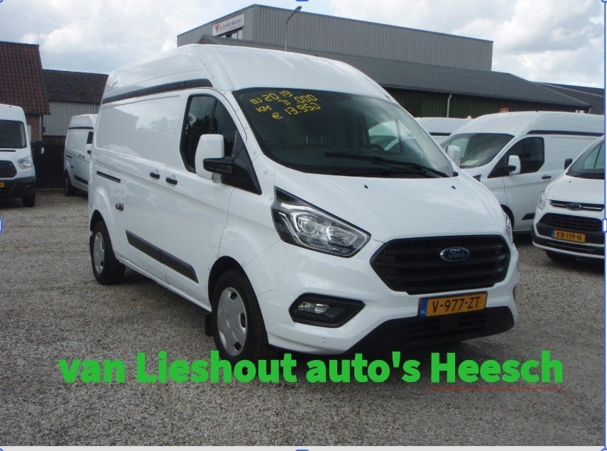 Ford Transit Custom L2H2 Trend zeer Lage kilometerstand 7192, Auto's, Bestelauto's, Voorwielaandrijving, 4 cilinders, Wit, Origineel Nederlands