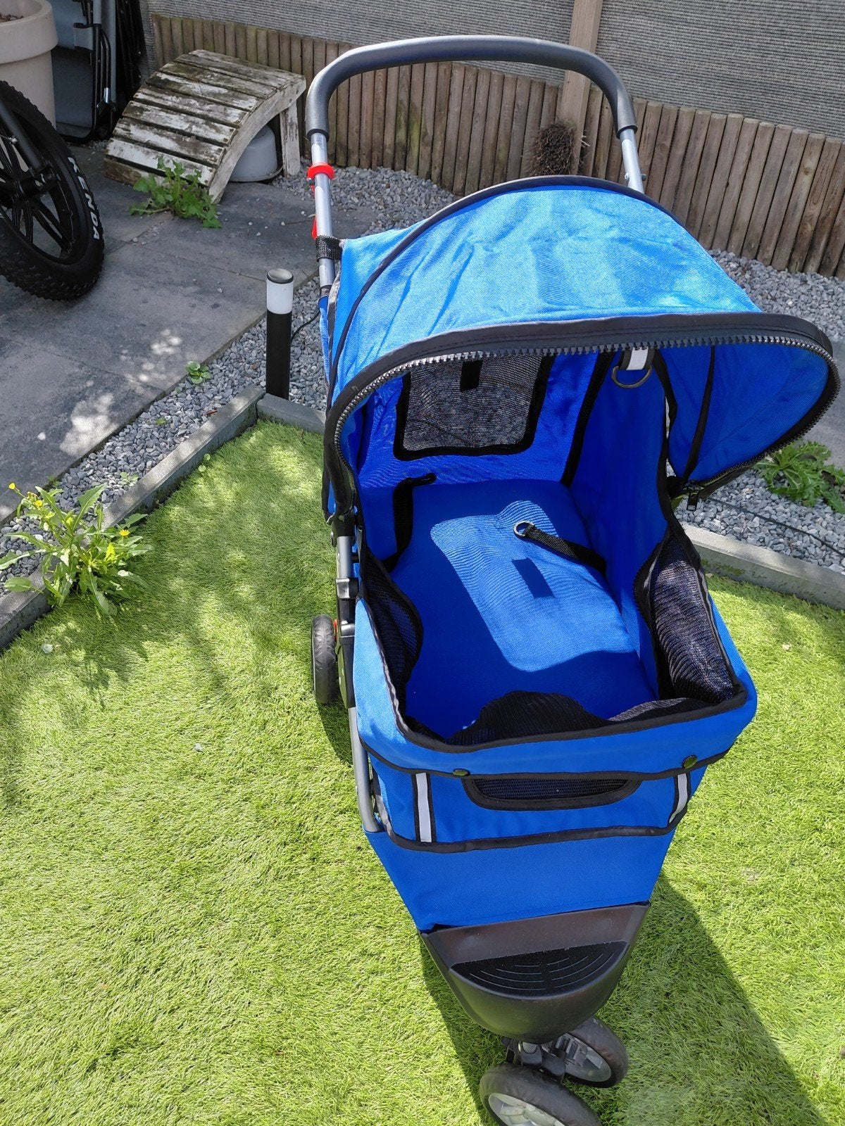 hondenbuggy, Ophalen