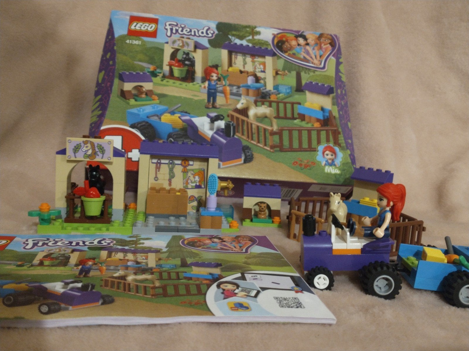 lego Friends 41361 paarden met stal, konijn, trekker, Mia, Lego, Friends, Ophalen of Verzenden, Zo goed als nieuw