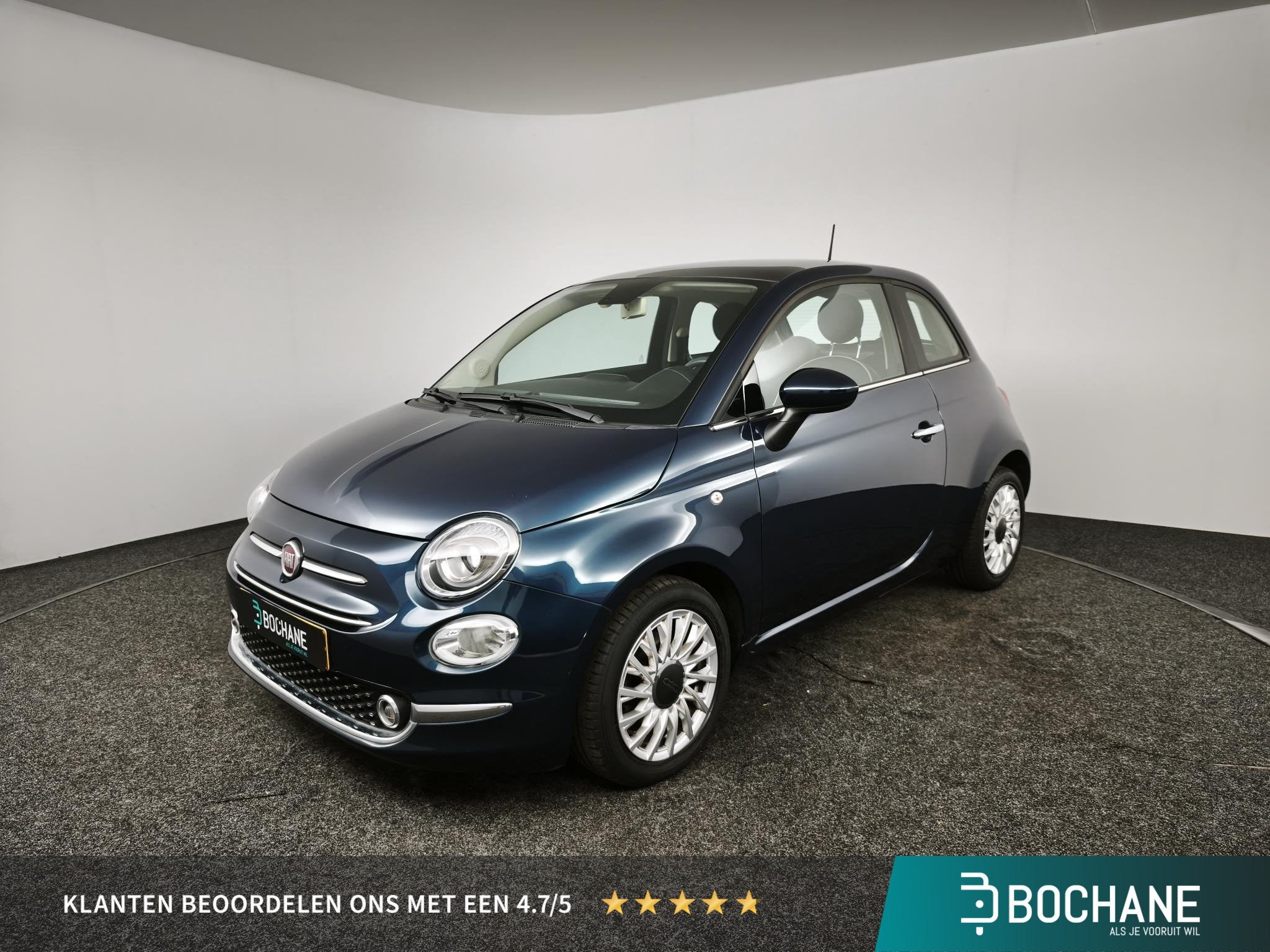 Fiat 500 0.9 TwinAir Turbo Lounge | Navigatie | Panoramadak, Auto's, Voorwielaandrijving, Met garantie (alle), Origineel Nederlands