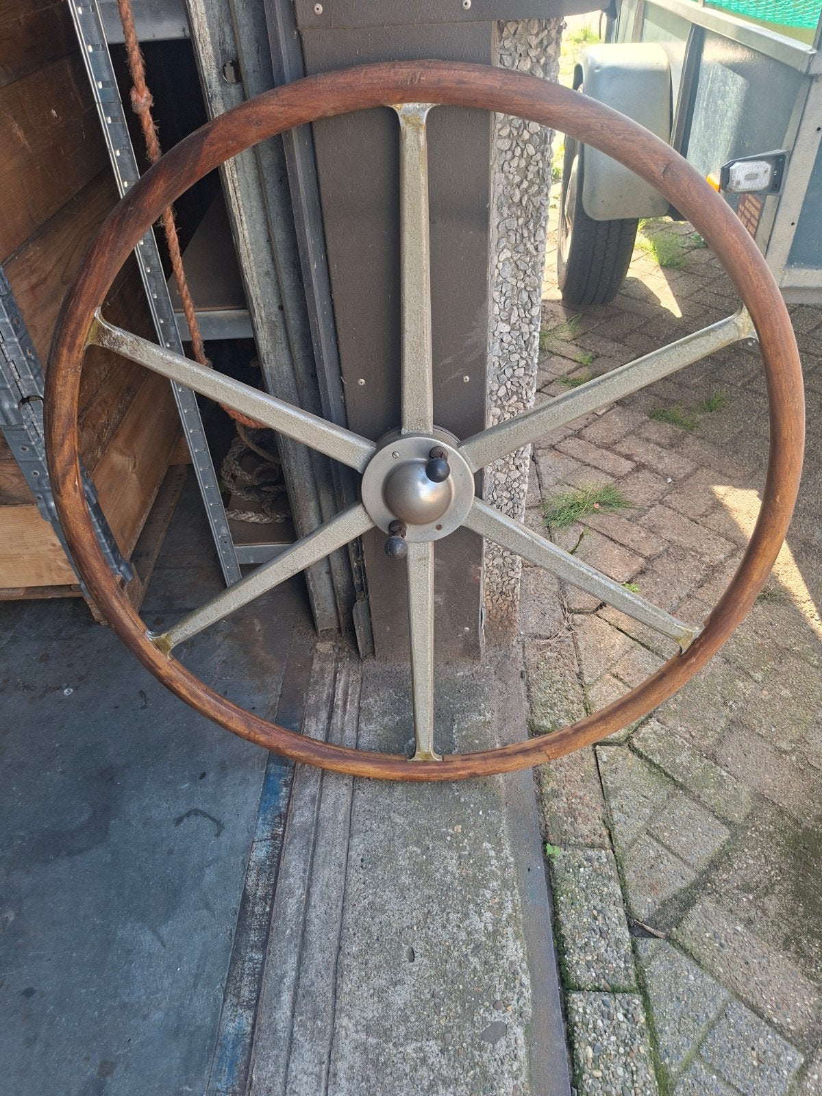 Origineel Stazo Type 11 Hoepelstuurwiel – Ø 100 cm, Ophalen, Beerens metaalwerken, Gebruikt, Hub.beerens@gmail.com