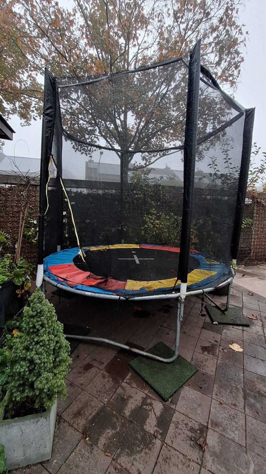 Trampoline met veiligheidsnet - Gebruikt, Ophalen, Gebruikt