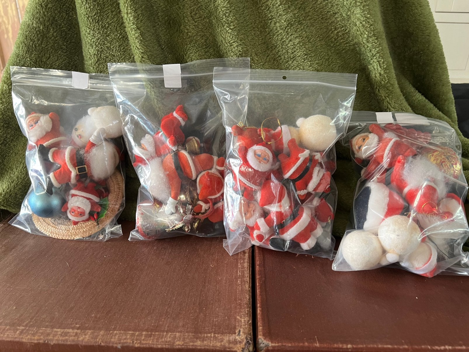 1x ZAKJE VINTAGE KERSTDECORATIE
