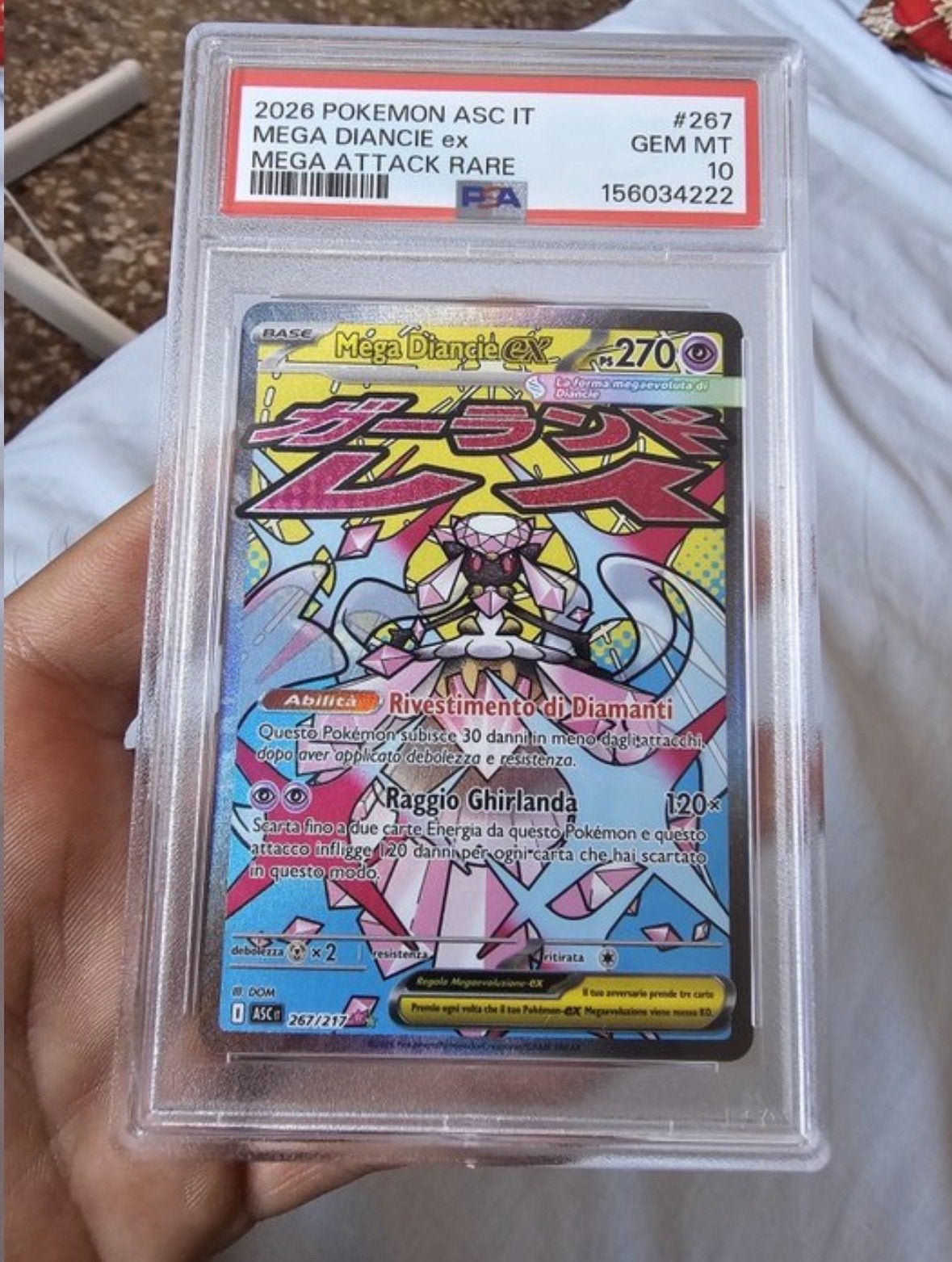 Mega Diancie EX Pokémon Kaart PSA 10 GEM MT, Tickets en Kaartjes