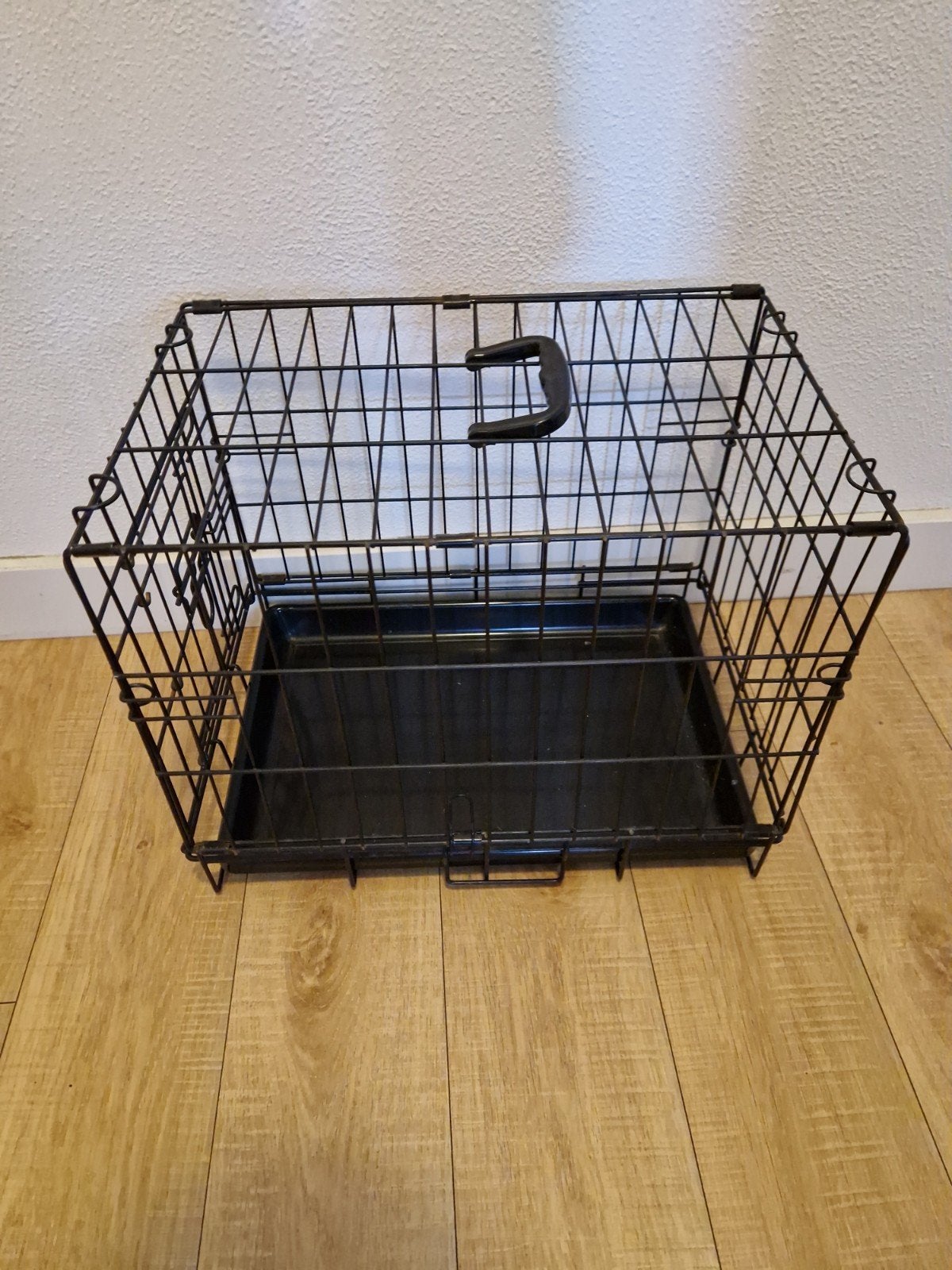 zwarte honden bench klein hondje, Ophalen, Gebruikt