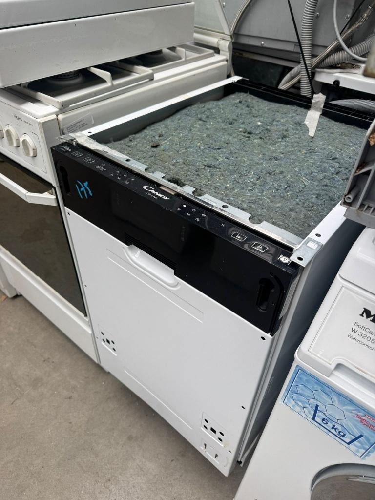 Candy 45cm inbouw vaatwasser - schoon - garantie, Gebruikt, Minder dan 85 cm, Ophalen of Verzenden, Inbouw