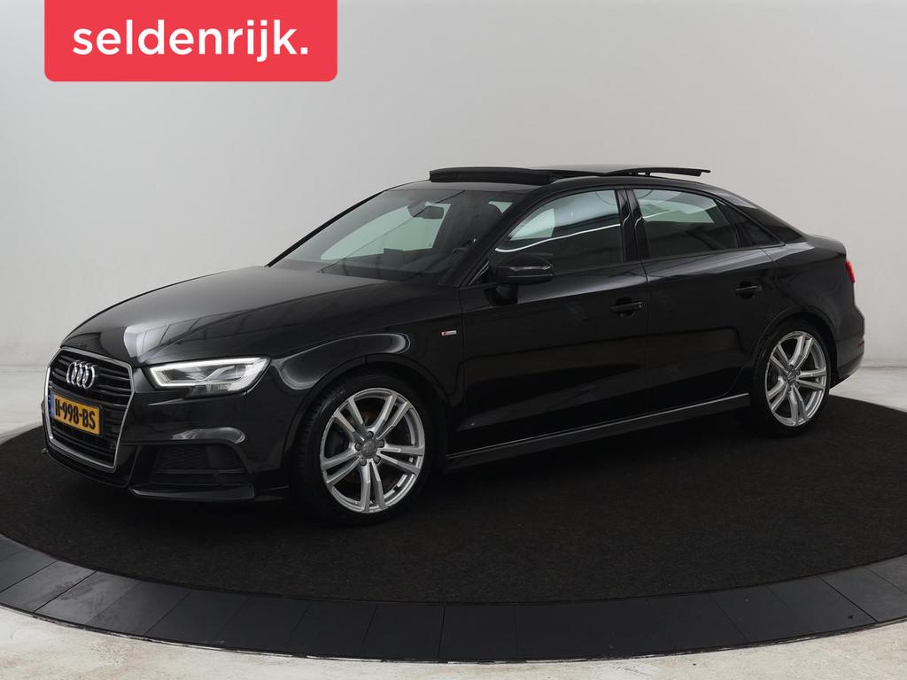 Audi A3 35 TFSI Advance Sport | Panoramadak | S-Line | Stoel, 4 cilinders, 150 pk, Leder en Stof, Zwart
