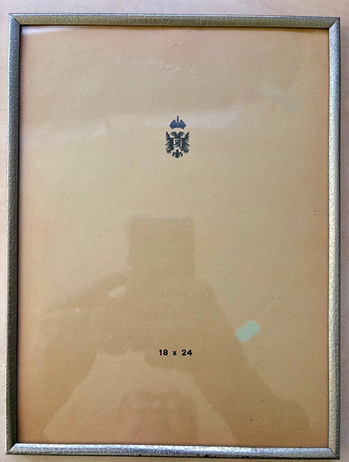 Klassieke vintage lijst met subtiele rand, 24 cm, Ophalen of Verzenden, Fotolijst, Metaal