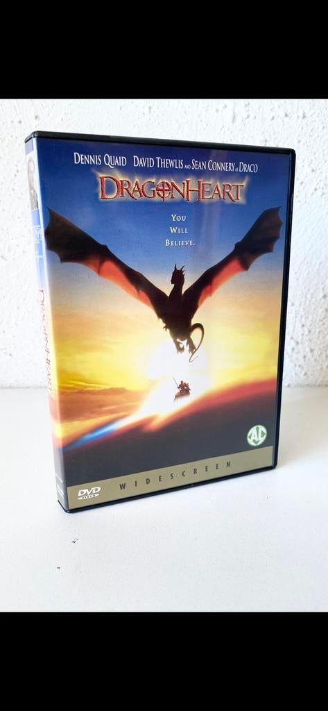 dvd:  ‘DRAGONHEART’  (1996), Cd's en Dvd's, Dvd's | Kinderen en Jeugd, Zo goed als nieuw, Film, Avontuur, Alle leeftijden, Ophalen of Verzenden
