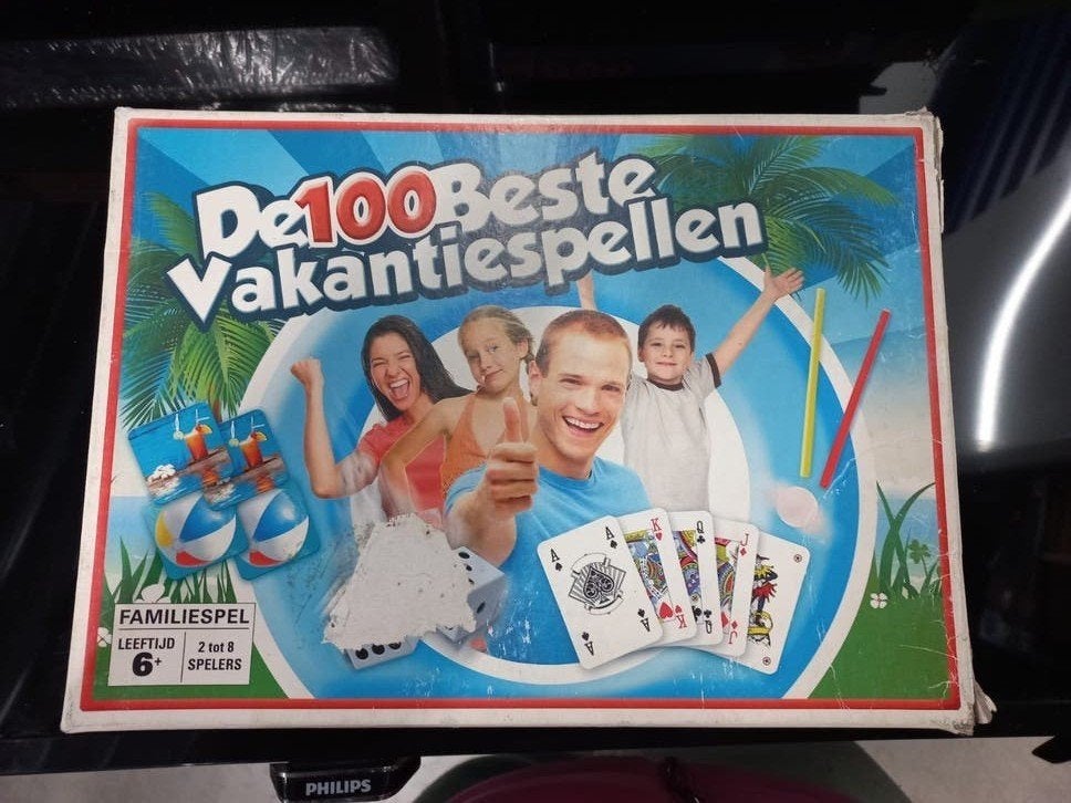 De 100 Beste Vakantiespellen - Familiespel, Hobby en Vrije tijd, Ophalen, Zo goed als nieuw