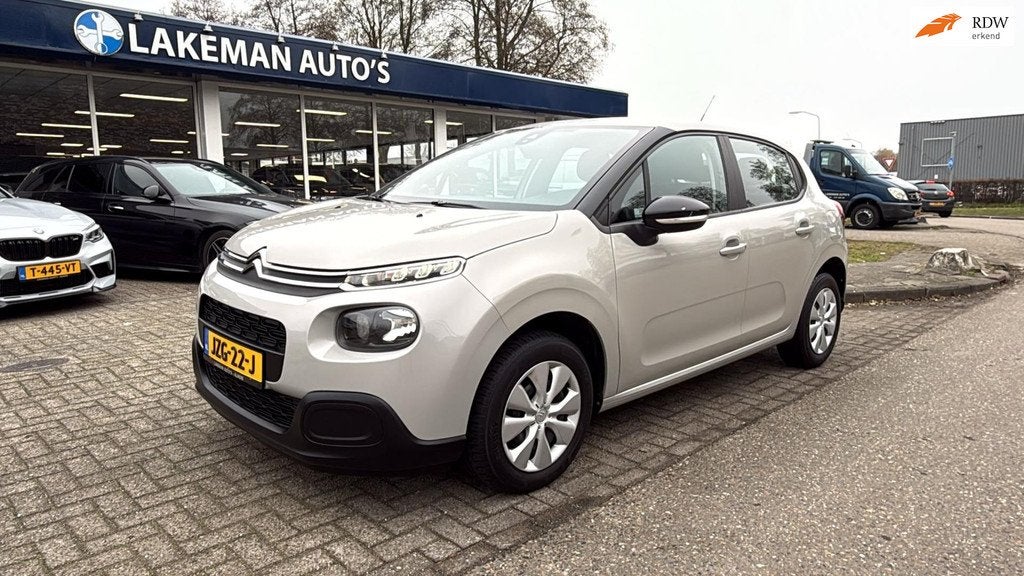 Citroen C3 1.2 Greyline CARPLAY Huurkoop Inruil APK Garantie, Voorwielaandrijving, 450 kg, Gebruikt, 82 pk