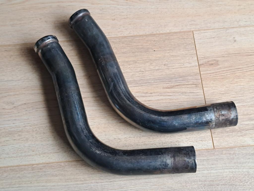 2x uitlaatbocht Harley evo., Motoren, Ophalen of Verzenden