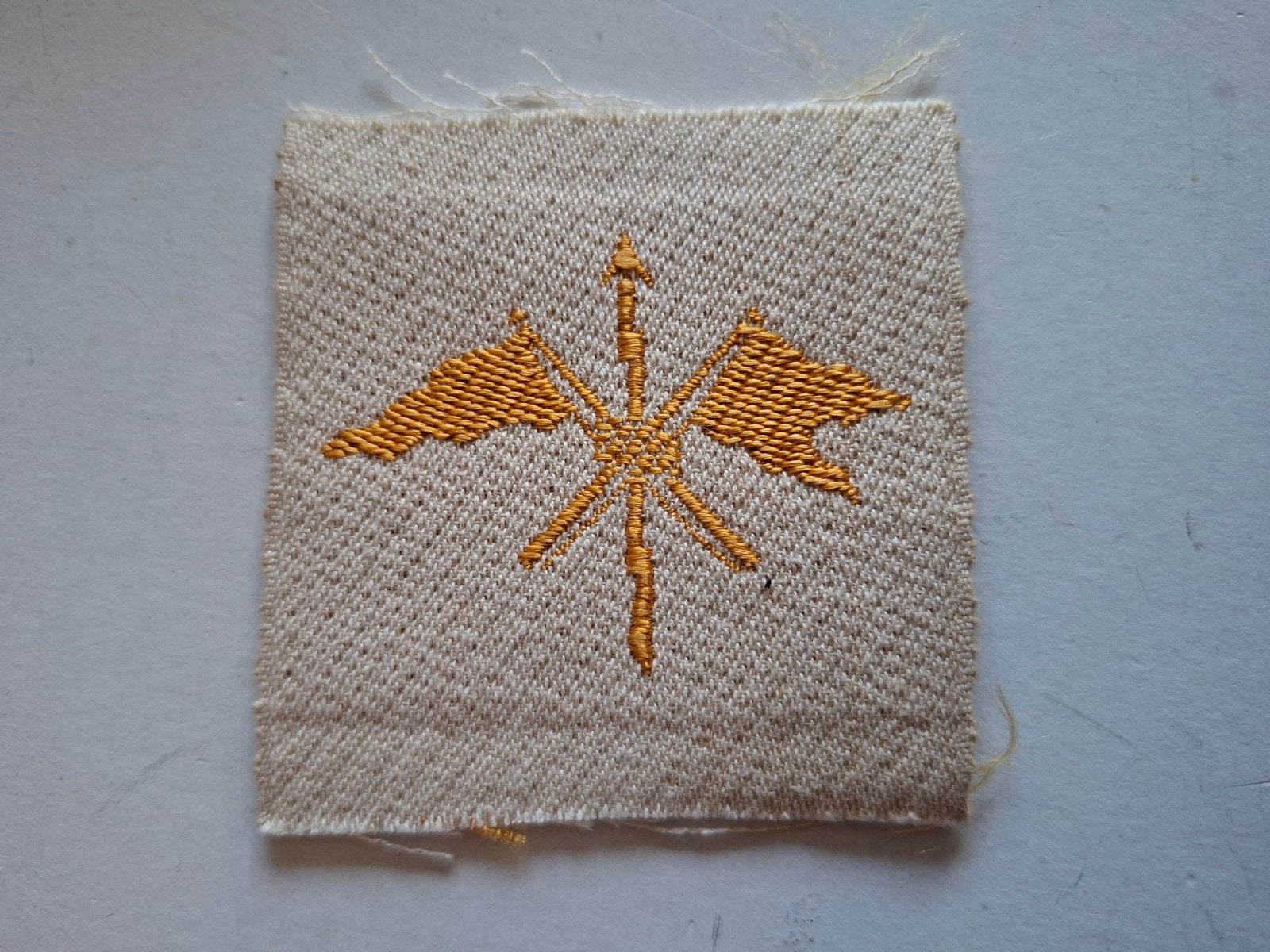 Marine dvo tropen telegrafist brabants weefsel, Verzamelen, Militaria | Algemeen, Landmacht, Embleem of Badge, Nederland, Ophalen of Verzenden