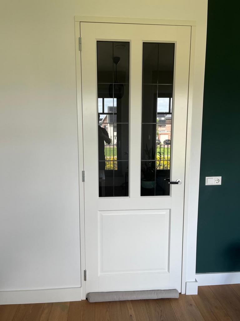 Svedex Unicum glasdeur LD6552 glas in lood raamverdeling, Doe-het-zelf en Verbouw, Deuren en Horren, Ophalen, Gebruikt, 80 tot 100 cm