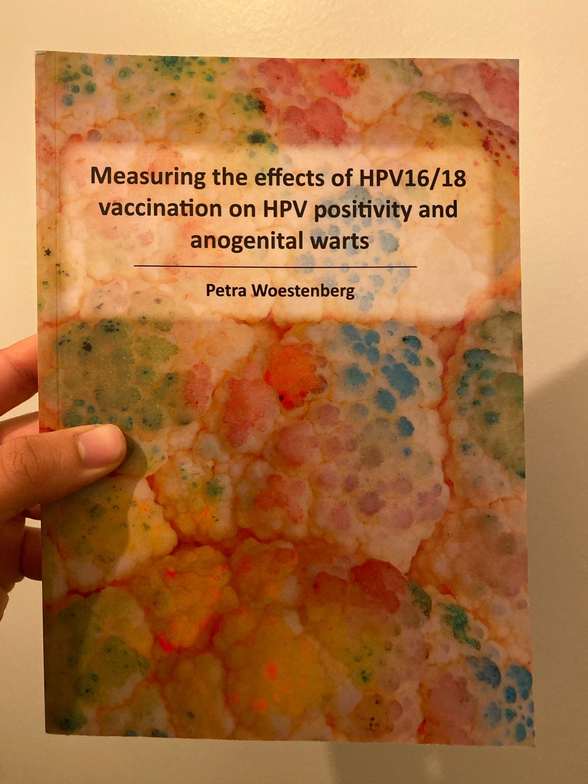 HPV16/18 Vaccinatie en Anogenitale Wratten Onderzoek, Ophalen of Verzenden, Zo goed als nieuw, Natuurwetenschap