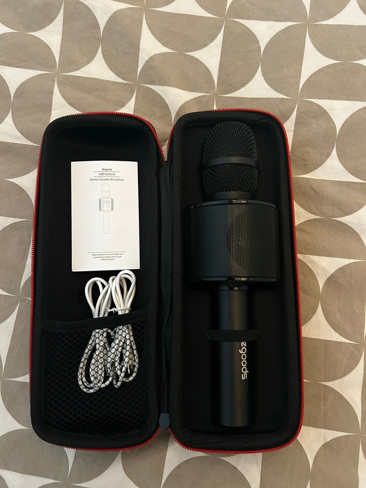 Karaoke microfoon fegoods, Ophalen, Zo goed als nieuw, Zangmicrofoon