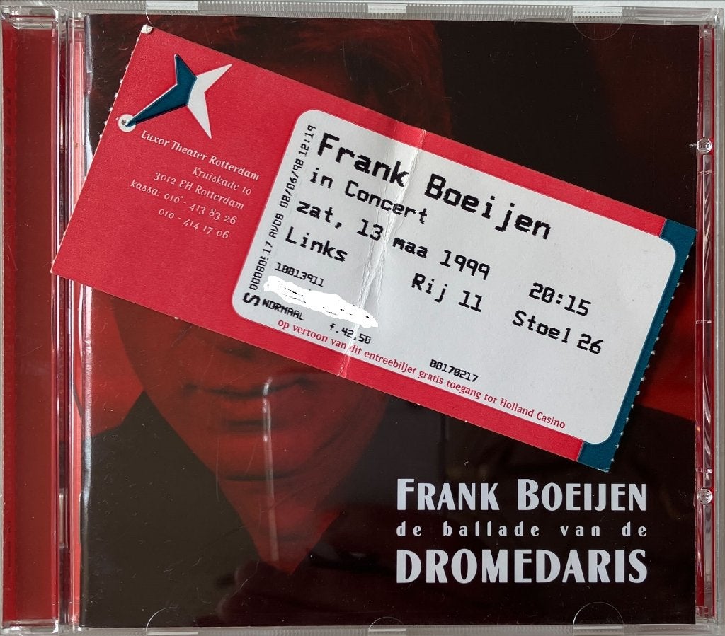 Frank Boeijen - De Ballade Van De Dromedaris (cd+ticket), Gebruikt, Verzenden, Pop, Extra's