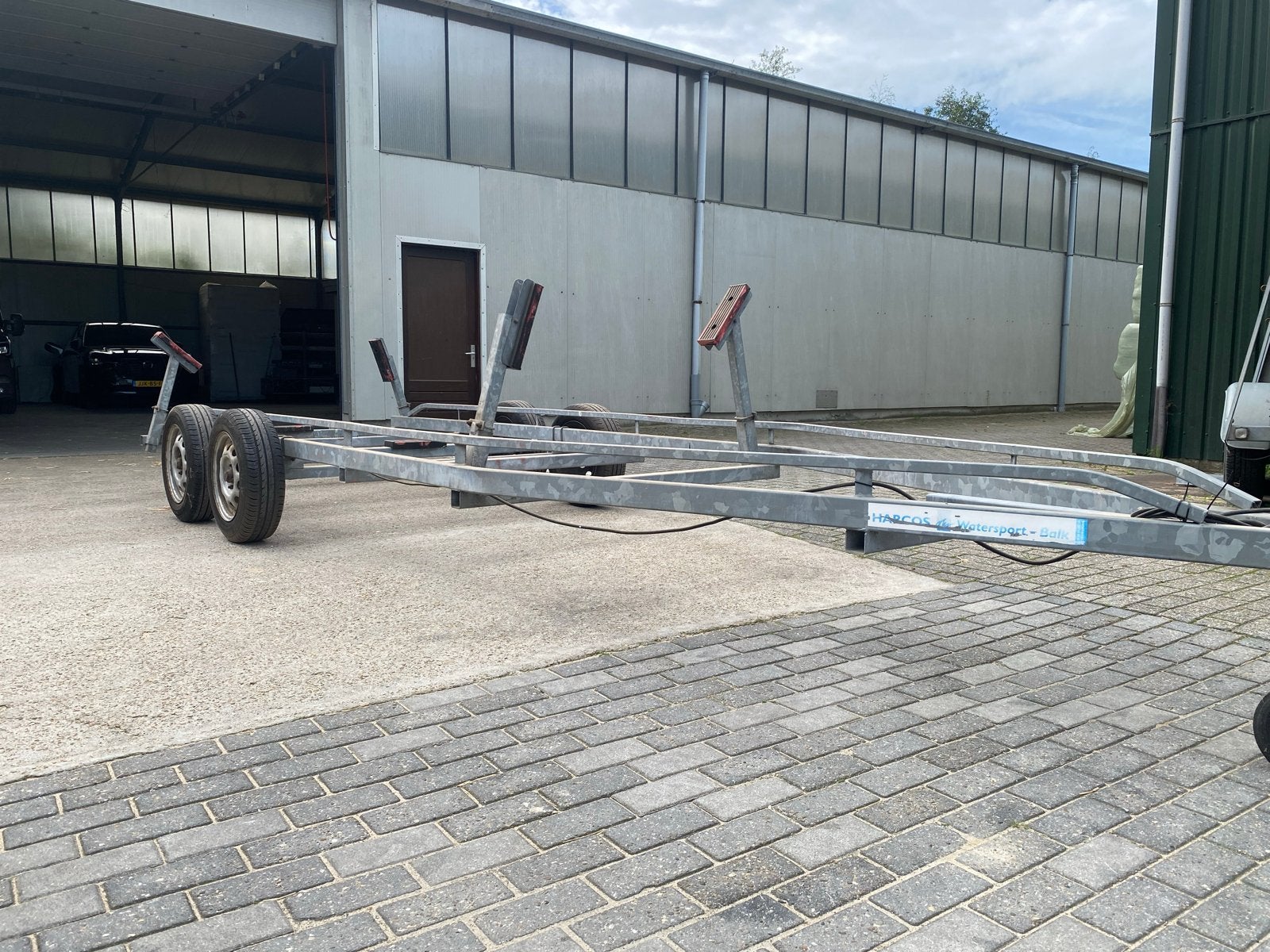 Boottrailer.  6.50m lang, 1.50m breed, ongeremd, Watersport en Boten, Boottrailers, Minder dan 1500 kg, Gebruikt, 6 tot 9 meter