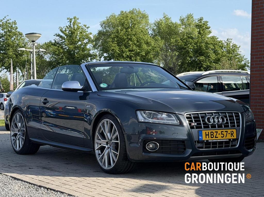 Audi S5 3.0 TFSI quattro cabrio | LEDER | B&O | STOELVERWARM, Auto's, Audi, Automaat, Euro 5, Gebruikt, Zwart
