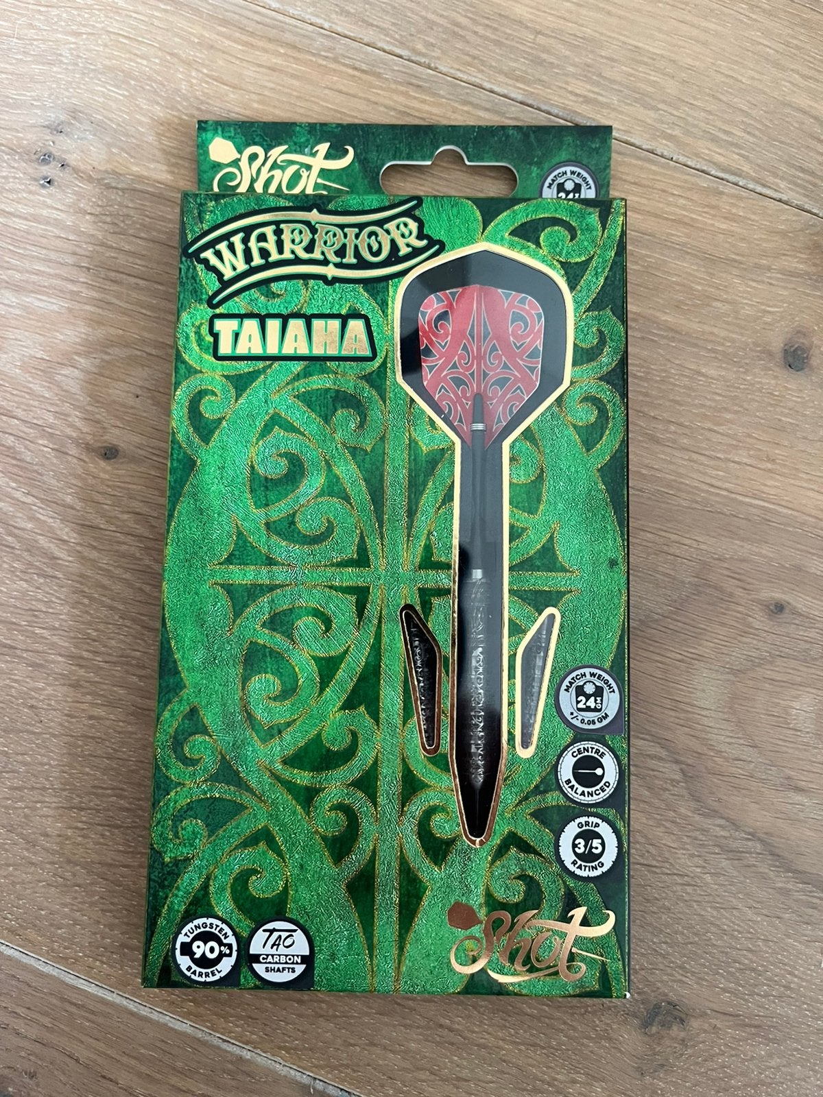 Shot Warrior Taiaha 24 gram, Sport en Fitness, Darts, Ophalen of Verzenden, Gebruikt, Pijlen