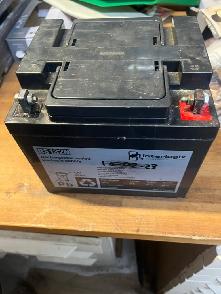 Interlogix BS132N Oplaadbare Loodaccu 12V 45Ah, Ophalen of Verzenden, Gebruikt, Universele onderdelen