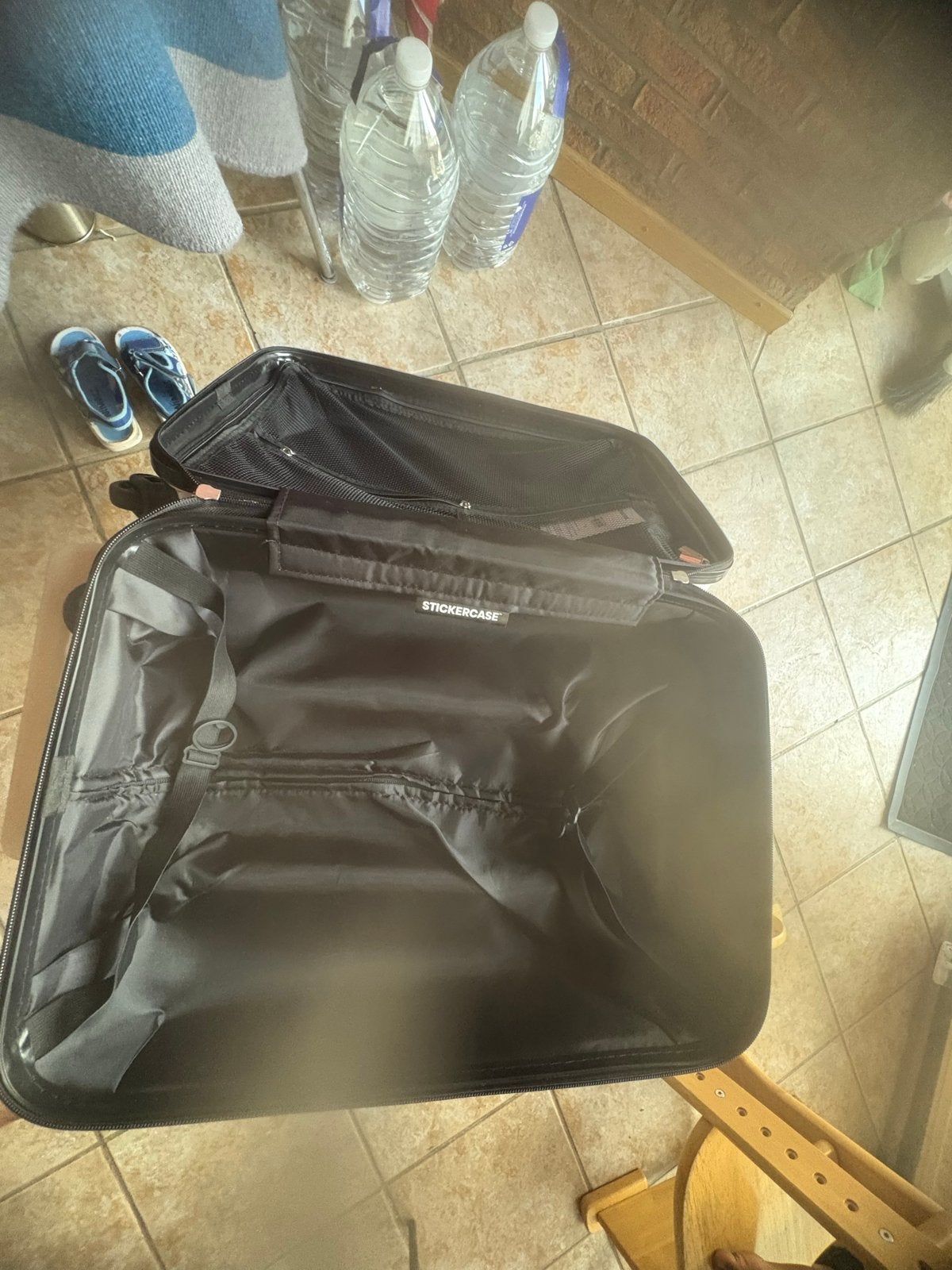 Stickercase Handbagage Koffer - Zo goed als nieuw, 40 tot 60 cm, 20 tot 30 cm, Wit, Ophalen of Verzenden