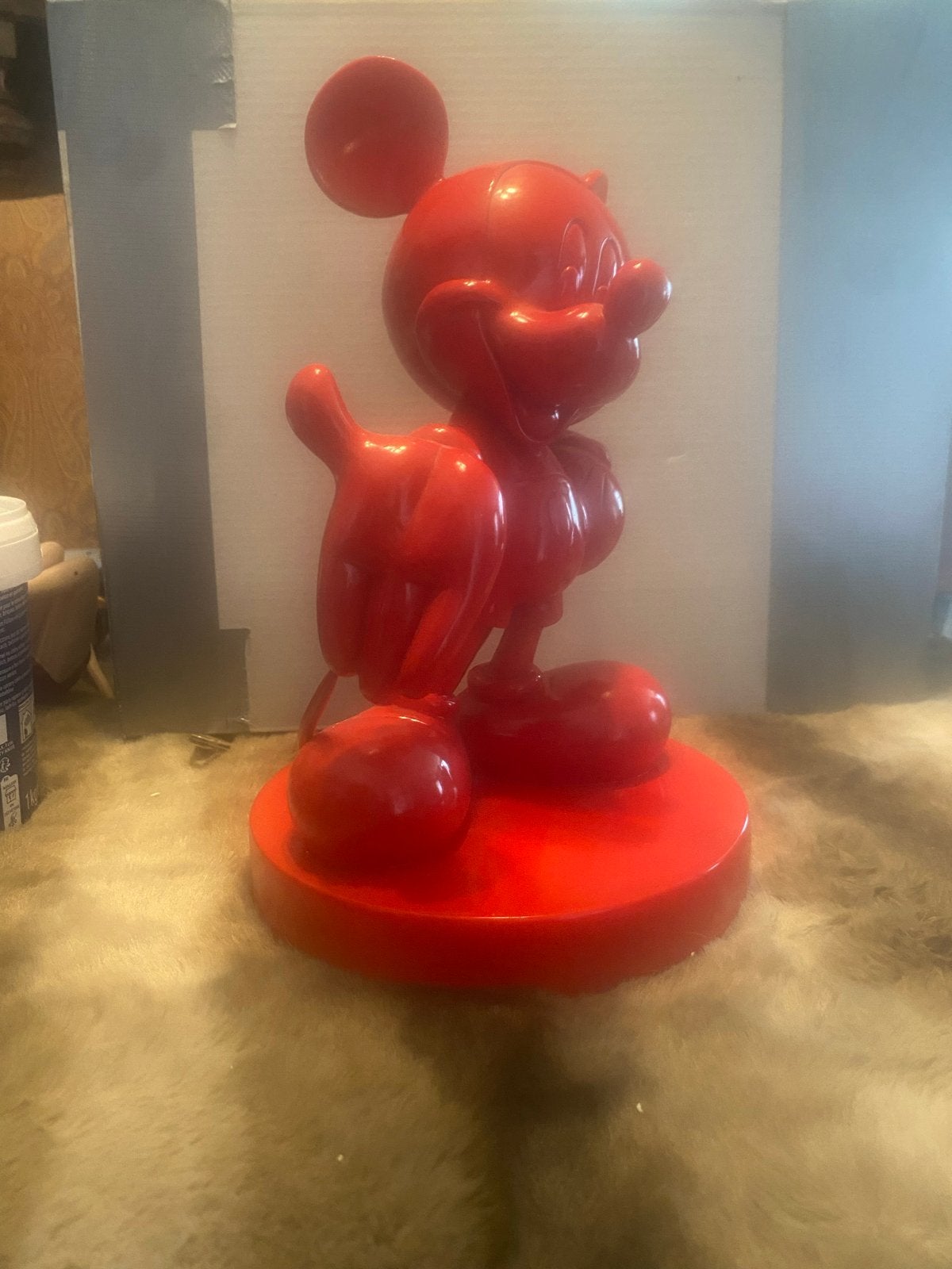 Mickey Mouse beeld rood - Disney figuur, Verzamelen, Ophalen, Zo goed als nieuw