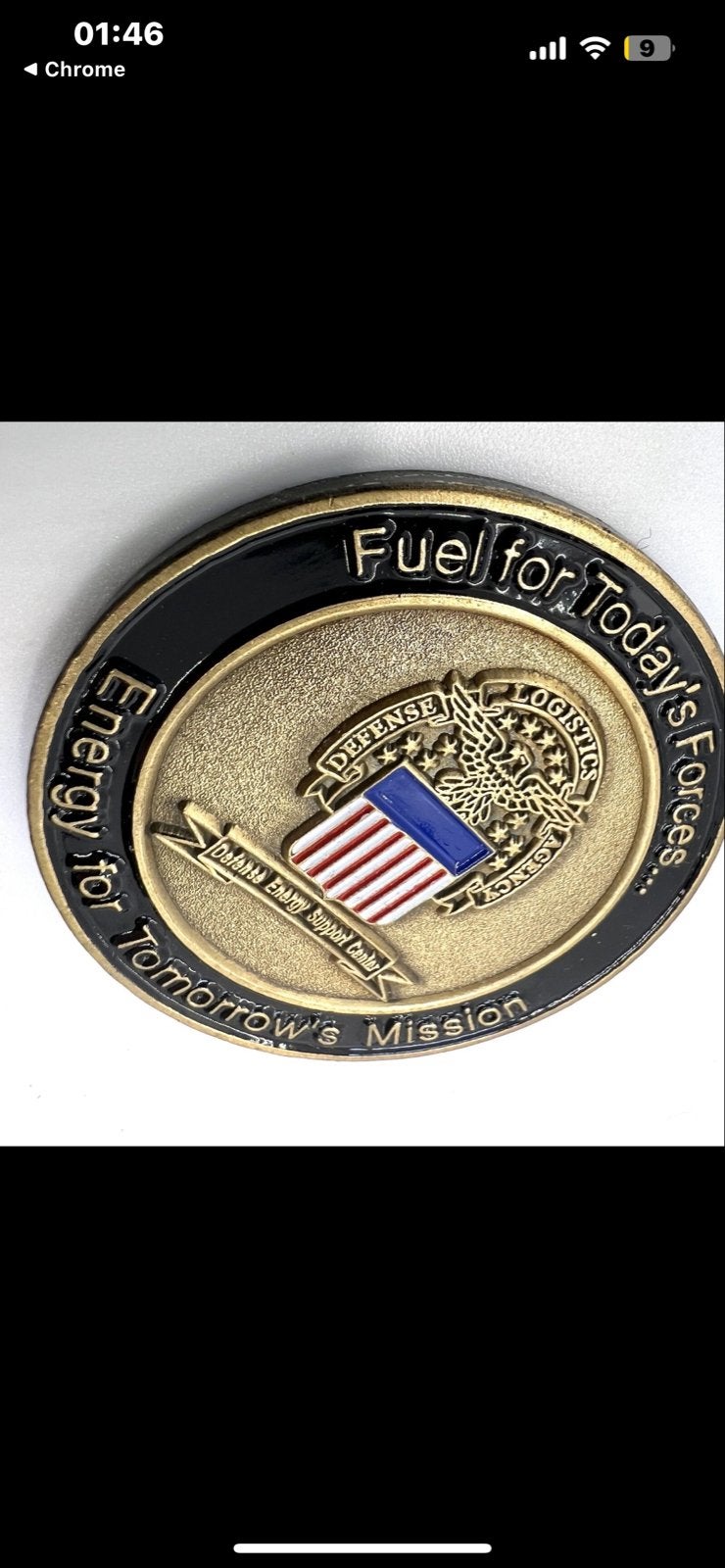 Militaire waarderingsmedaille - Challenge Coin, Ophalen of Verzenden, Zo goed als nieuw