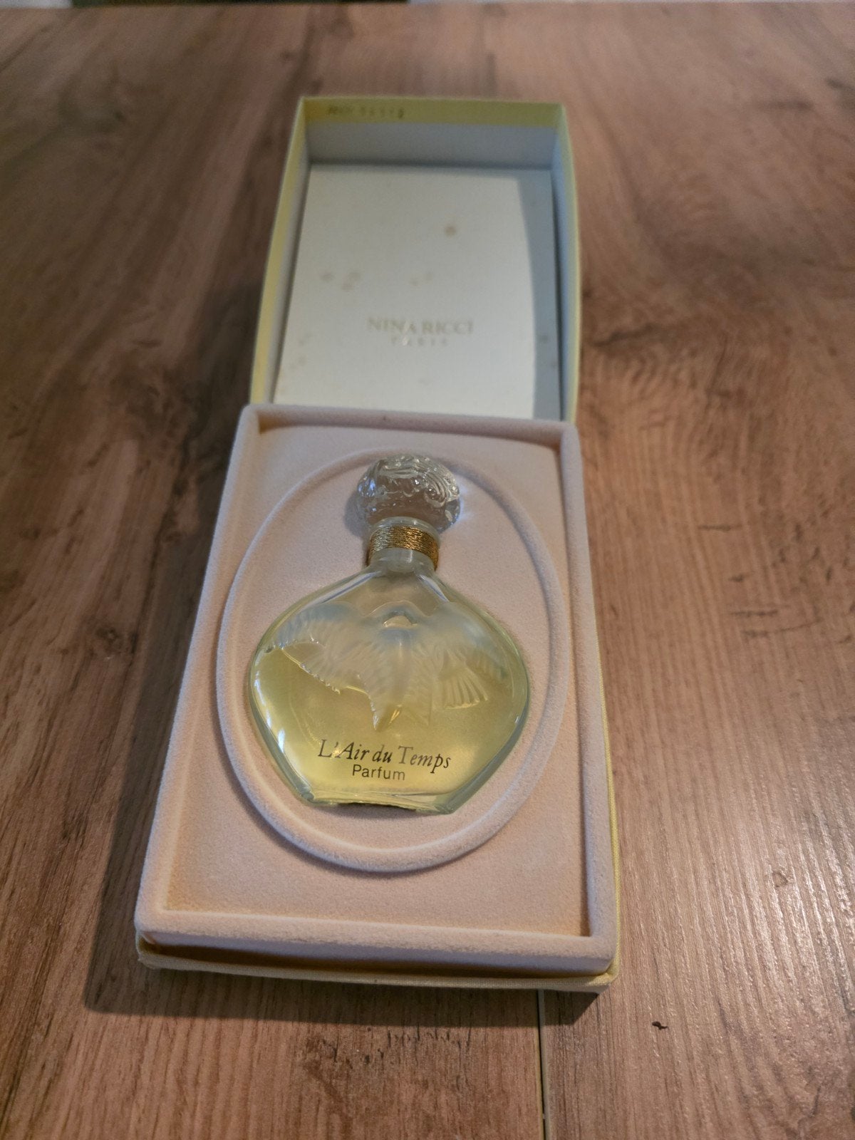 Vintage Nina Ricci L'Air du Temps Pure Parfum 30ml '70, Verzamelen, Ophalen of Verzenden, Parfumfles, Gevuld