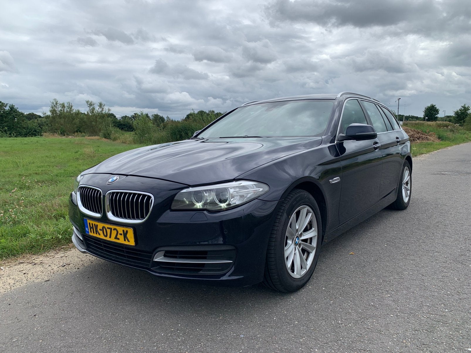 BMW 5-Serie 520i facelift Aut8 2015 nw ketting en balgen, Achterwielaandrijving, 4 cilinders, 2000 kg, Blauw