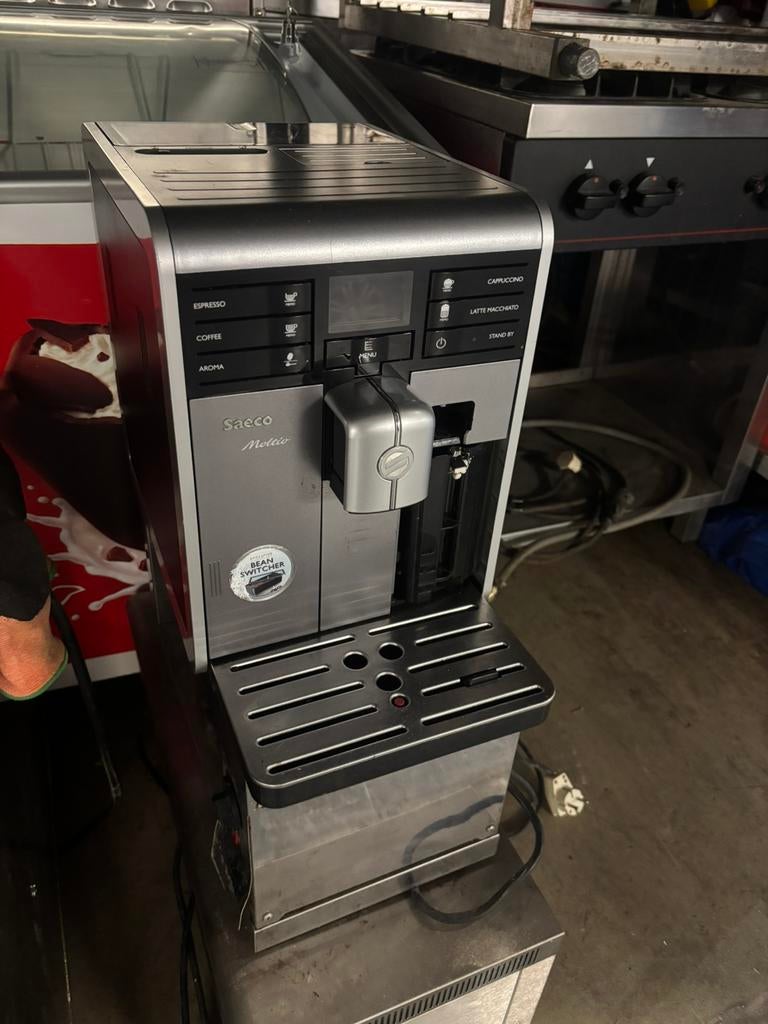 Saeco Moltio koffiemachine Koffiebonen Horeca Restaurant RVS, Ophalen of Verzenden, Zo goed als nieuw, Koffiemachine, Gemalen koffie