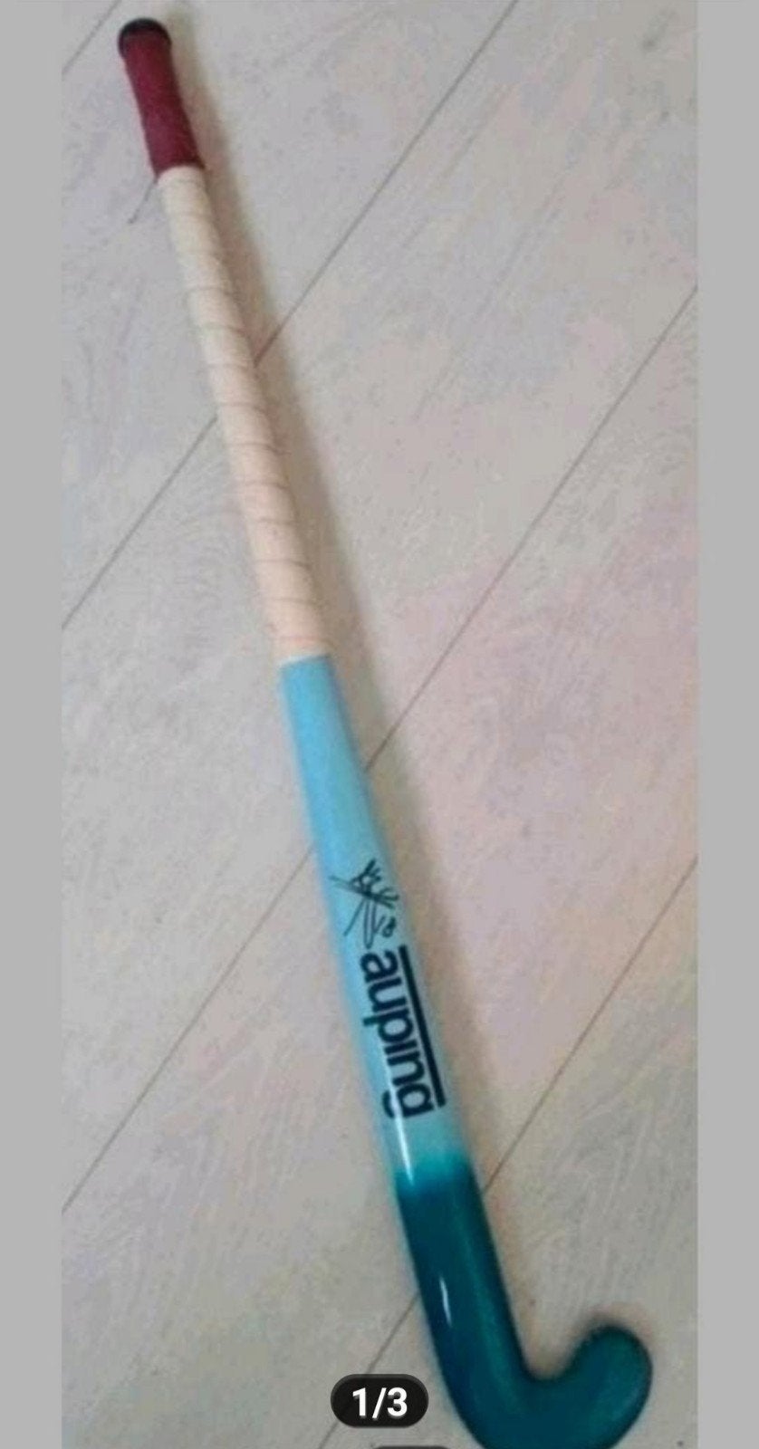 Hockey stick met handtekening Naomi van As 86 cm, Ophalen, Zo goed als nieuw, Stick